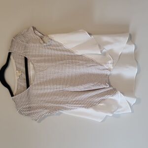 Anthropology Meadow Rue Short Sleeve Top Size L